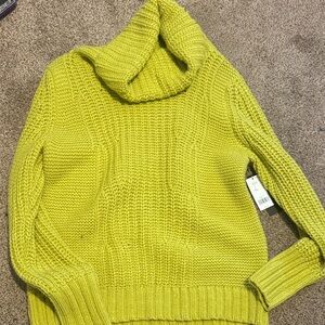 Banana Republic  Yellow Turtleneck Sweater